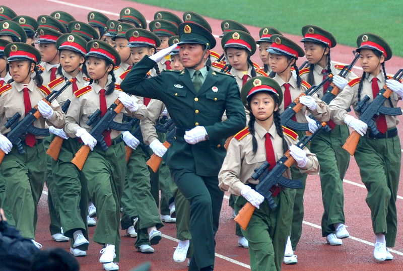 京城"少年军校"阅兵式 在石景山举行