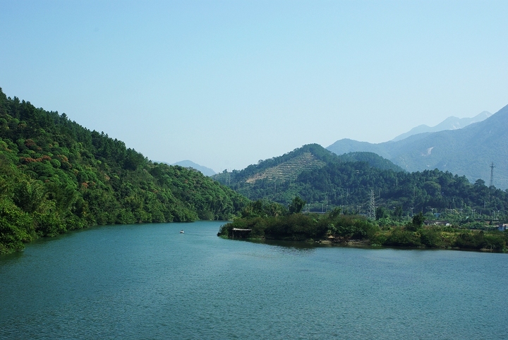 青山碧水从化流溪河