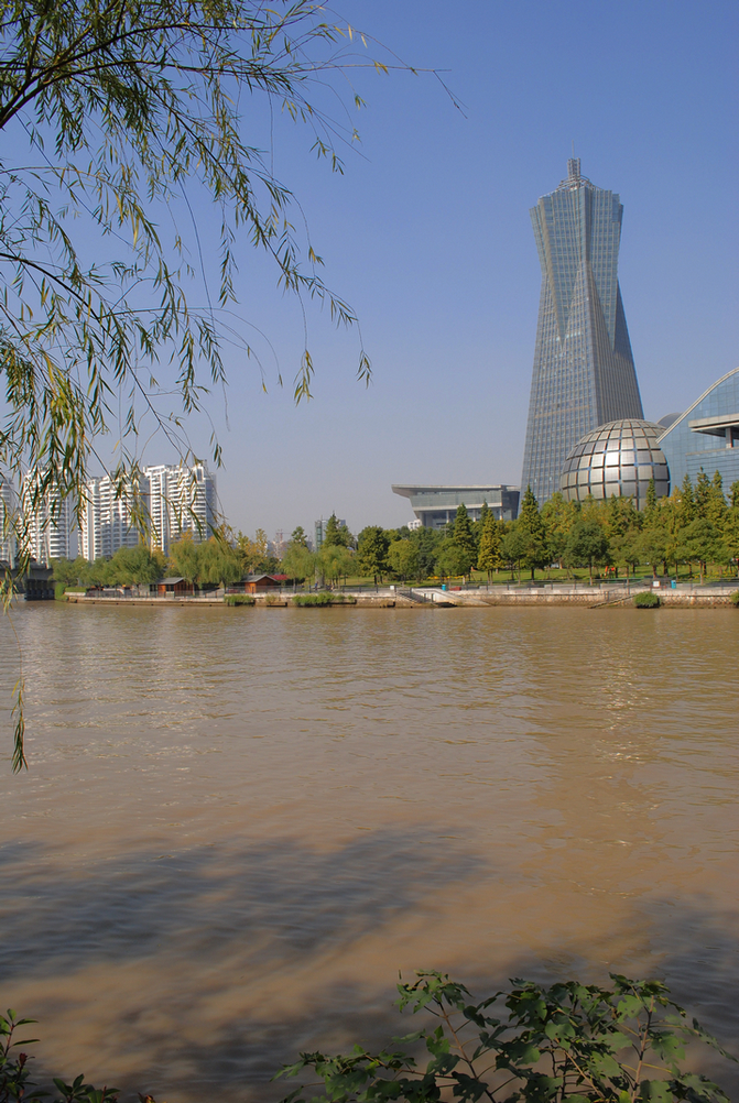 【黛青之间一流浑黄摄影图片】杭州 运河生态