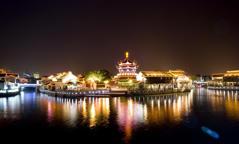 苏州,秦淮河,上海夜景