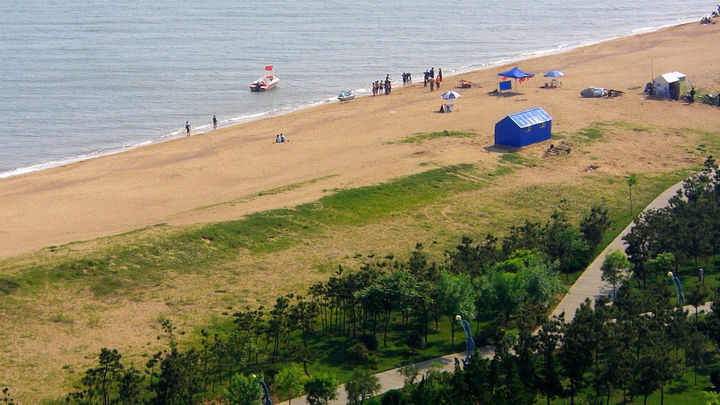 山东海阳旅游度假区的滨海风光