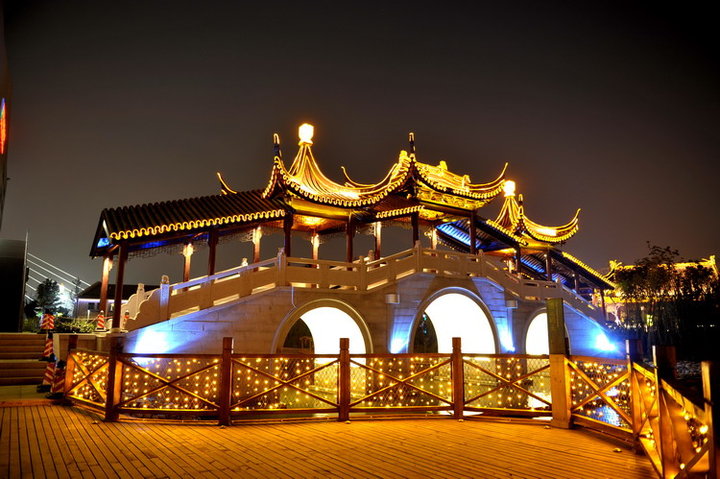 【京杭大运河…无锡段夜景摄影图片】无锡纪实