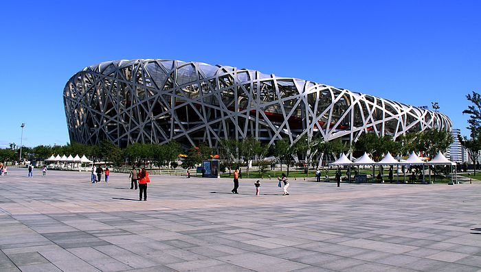 【北京的鸟巢和鸟蛋摄影图片】北京风光旅游摄