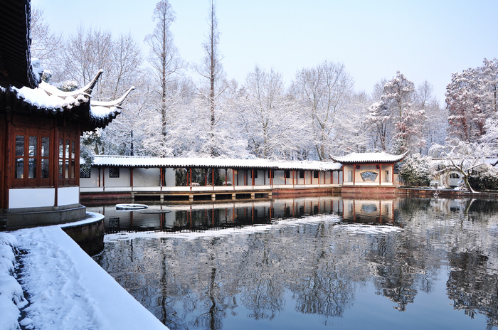 杭州郭庄雪景