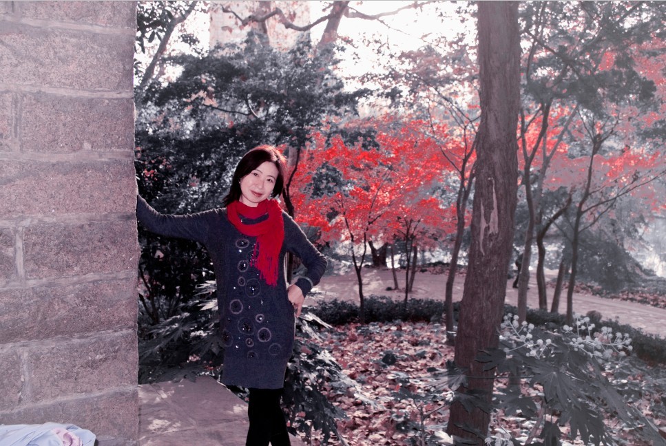 【枫叶缤纷里的女人摄影图片】上海人像摄影_苏州河图片