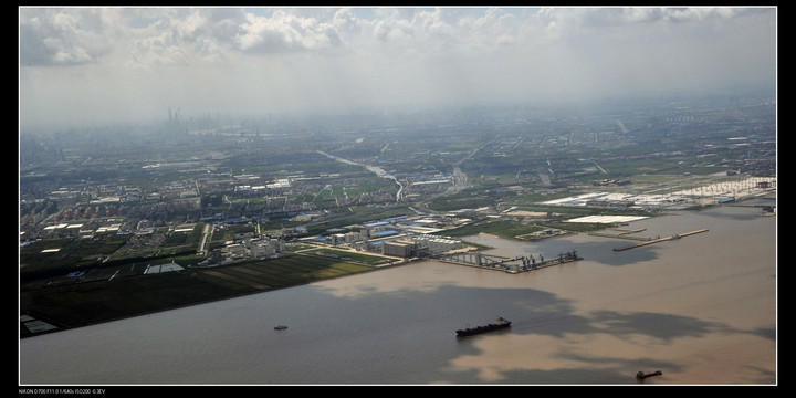【航拍长江出海口摄影图片】上海:空中纪实摄