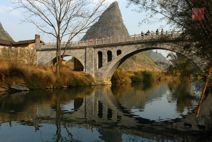 【黄姚古镇的古桥摄影图片】广西省风光旅游摄