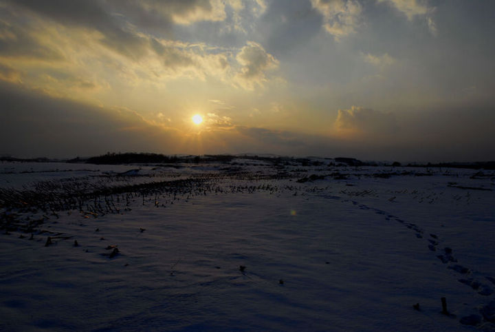 【夕阳雪色摄影图片】吉林桦甸风光旅游摄影_