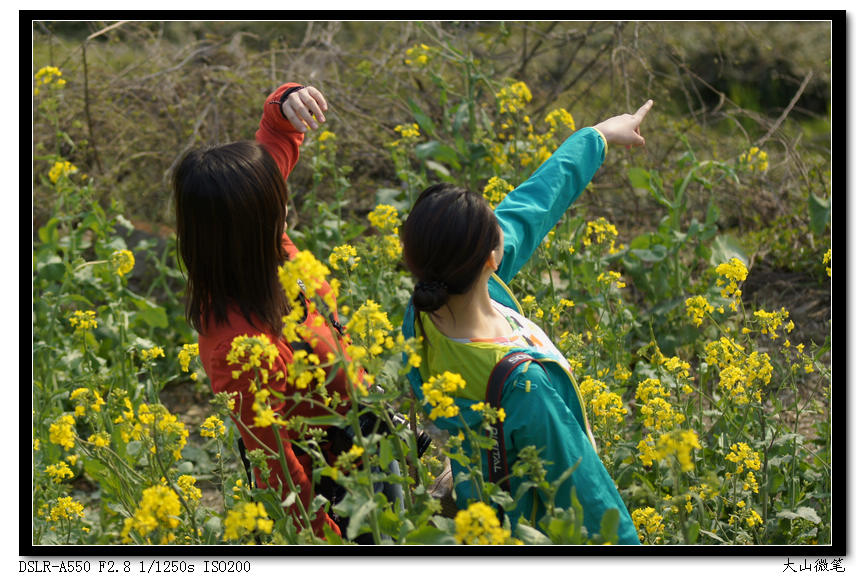 【她在花丛中摄影图片】江西婺源石谭乡人像摄影_大山