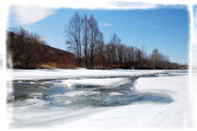 冰雪消融的家乡小河—家乡景摄*《十》