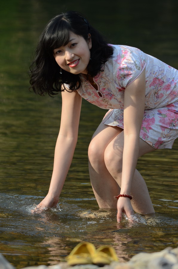 【客串模特美女阿乐摄影图片】永嘉楠溪江人像摄影_.