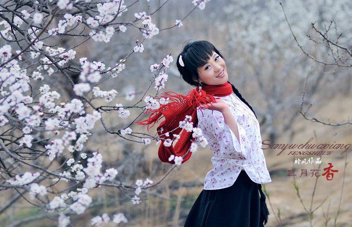 【三月杏花香摄影图片】沂蒙山人像摄影_风视觉_电脑