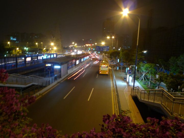 【广州BRT夜景摄影图片】广州天河区珠村纪实
