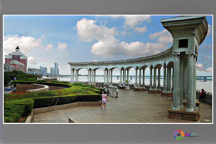 瑞安旅游城市外滩风景