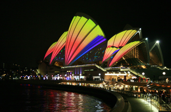 【悉尼歌剧院夜景摄影图片】悉尼风光摄影