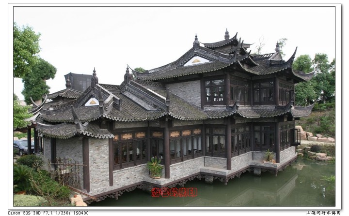 不多见的上海闵行水博园的仿古建筑群 - 佳能 