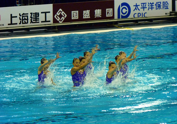 【第14届世界游泳锦标赛--中国花样游泳队摄影