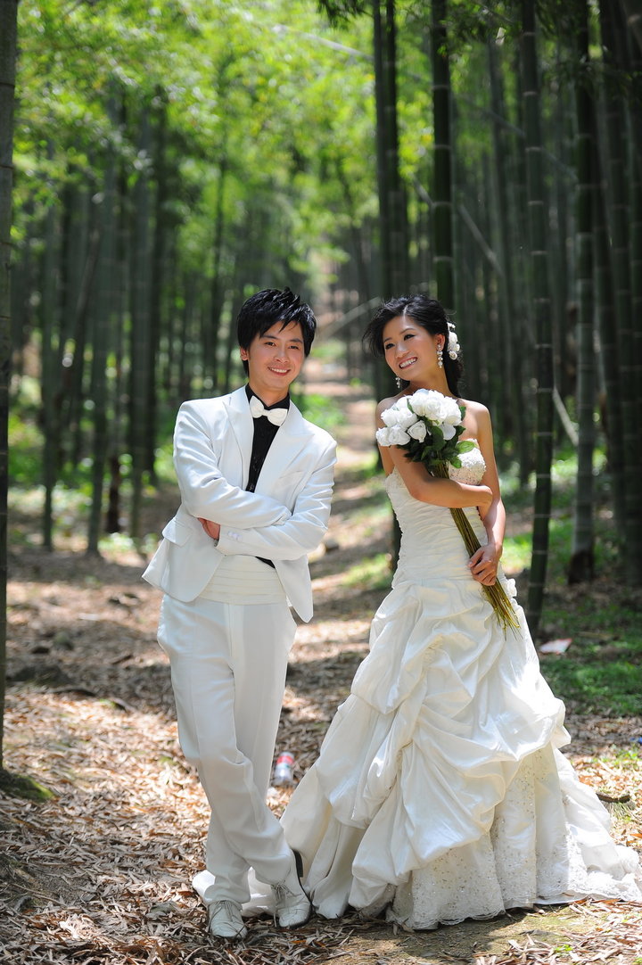 孙萍的婚纱照