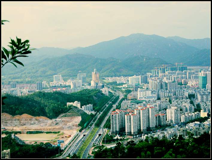 珠海板樟山上照市区