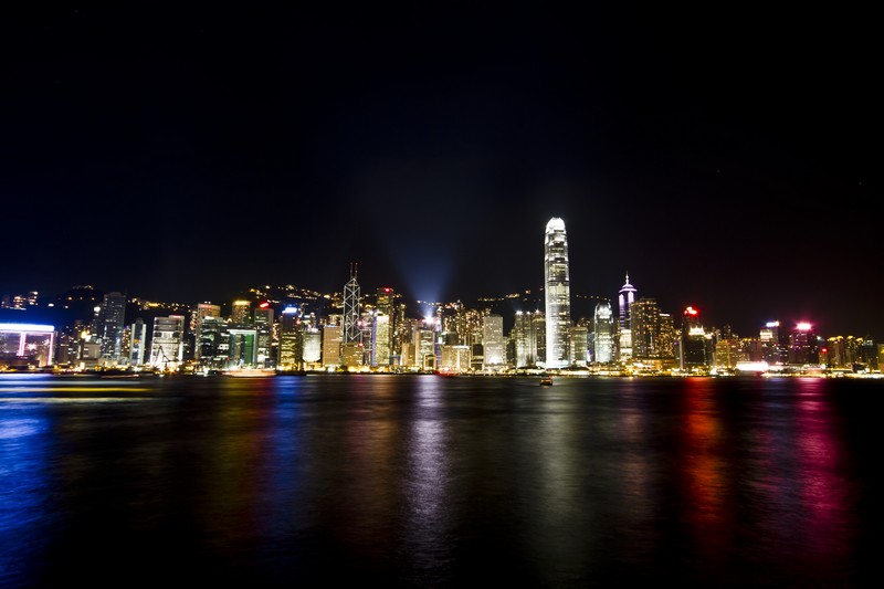 香港维多利亚港夜景