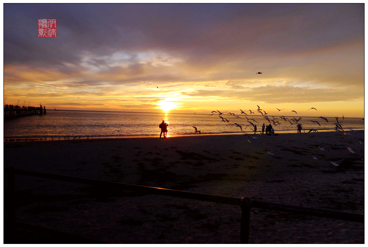 【南澳州冬日的日落摄影图片】阿德莱德风光旅