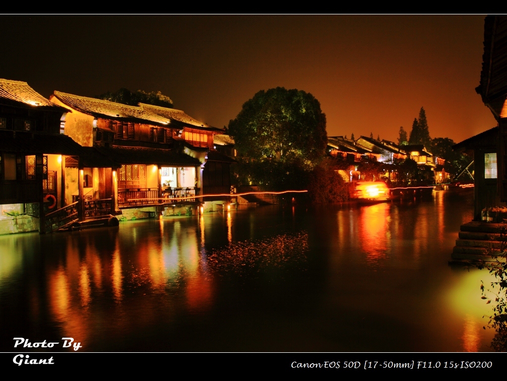【乌镇夜景摄影图片】乌镇 风景区风光摄影_巨人与_网