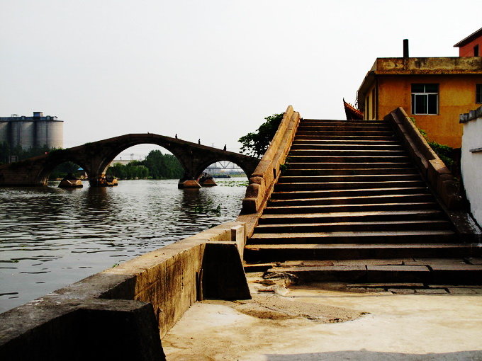【京杭大运河上的古桥摄影图片】苏州 无锡 嘉