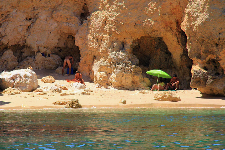 【阿尔加维的海滩风光摄影图片】葡萄牙东南部