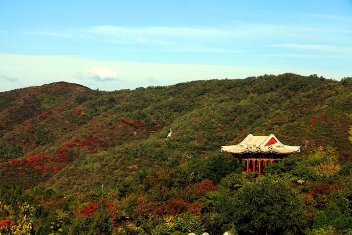 香山远眺景色