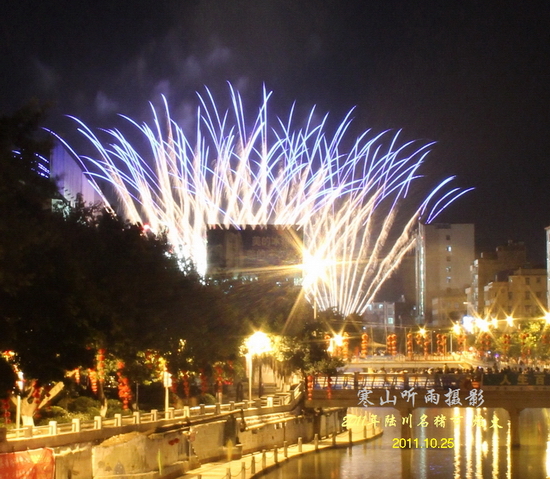 烟火集合火树银花不夜天