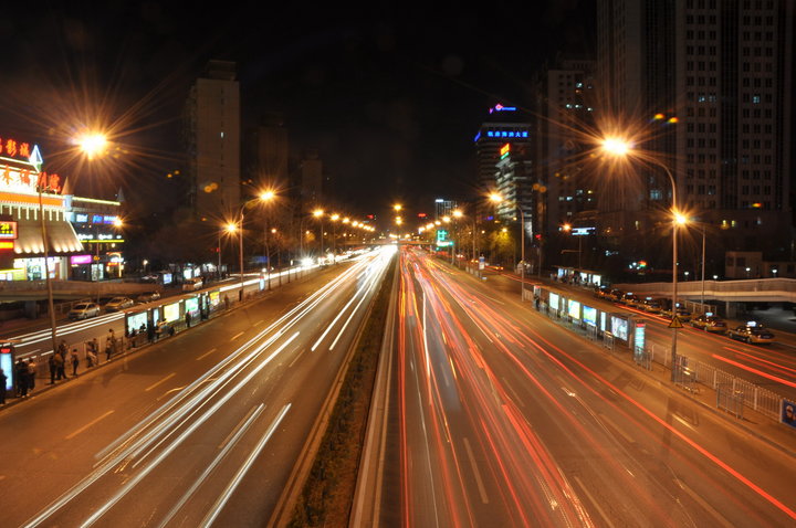 北京北三环夜景