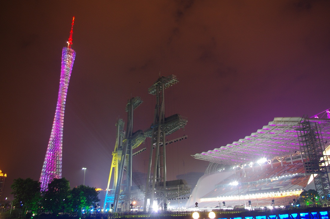 广州花城广场夜景