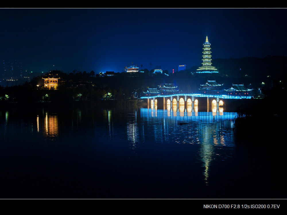 重庆园博园夜景