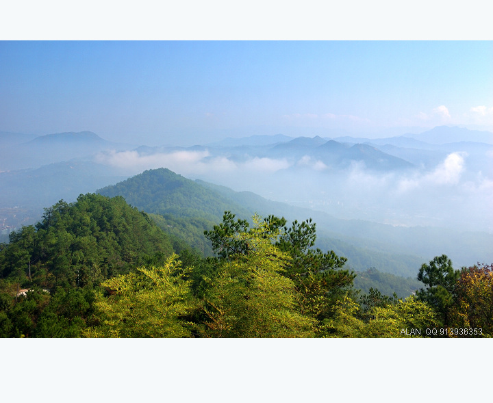 南屏山上观云海