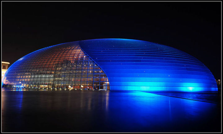【北京歌剧院和后海酒吧街摄影图片】北京风光