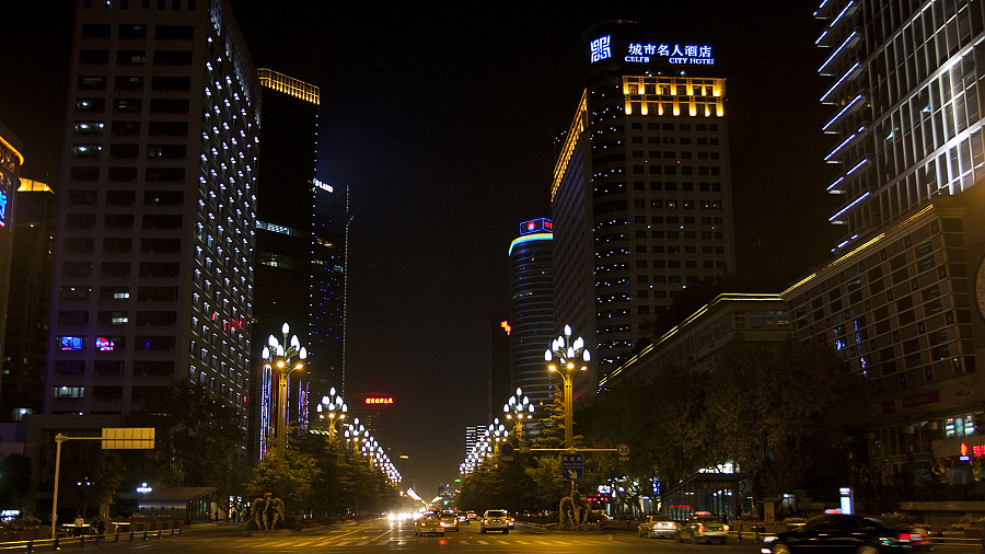 成都夜色(天府广场)