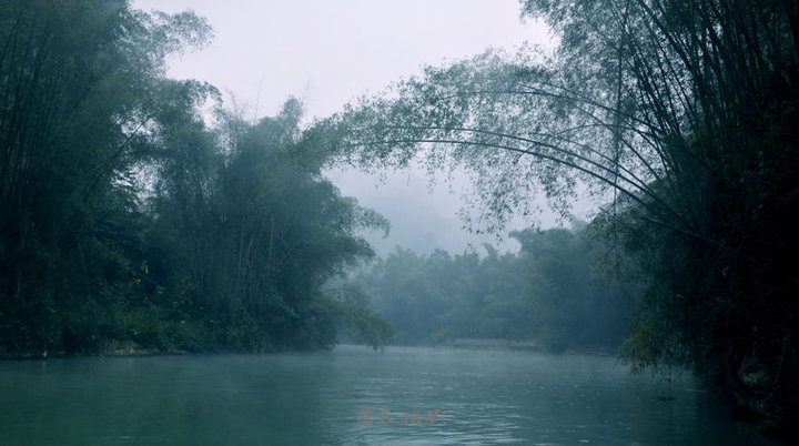 【烟雨布泉河摄影图片】隆安布泉乡风光旅游摄