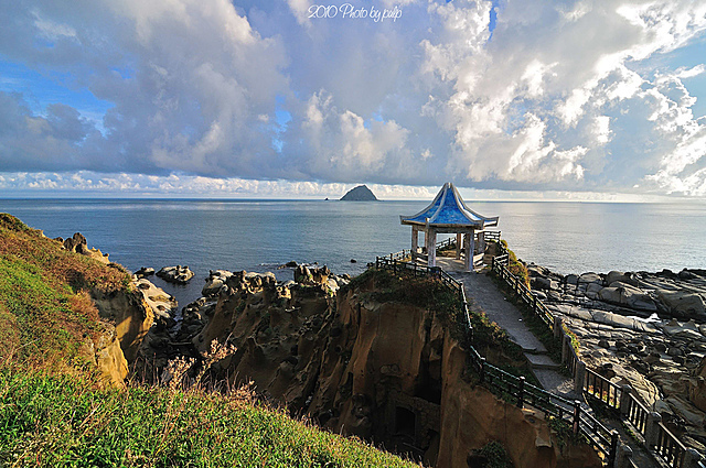 【台湾北部基隆和平岛日出奇石摄影图片】台湾