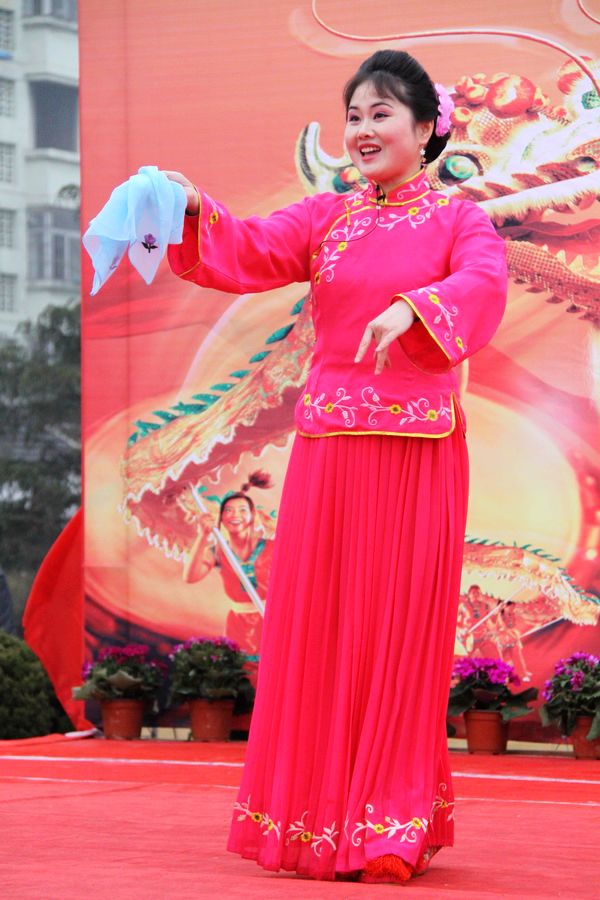 肥西县2012元宵节民间民俗文艺展演----黄梅戏对唱《夫妻观灯》!