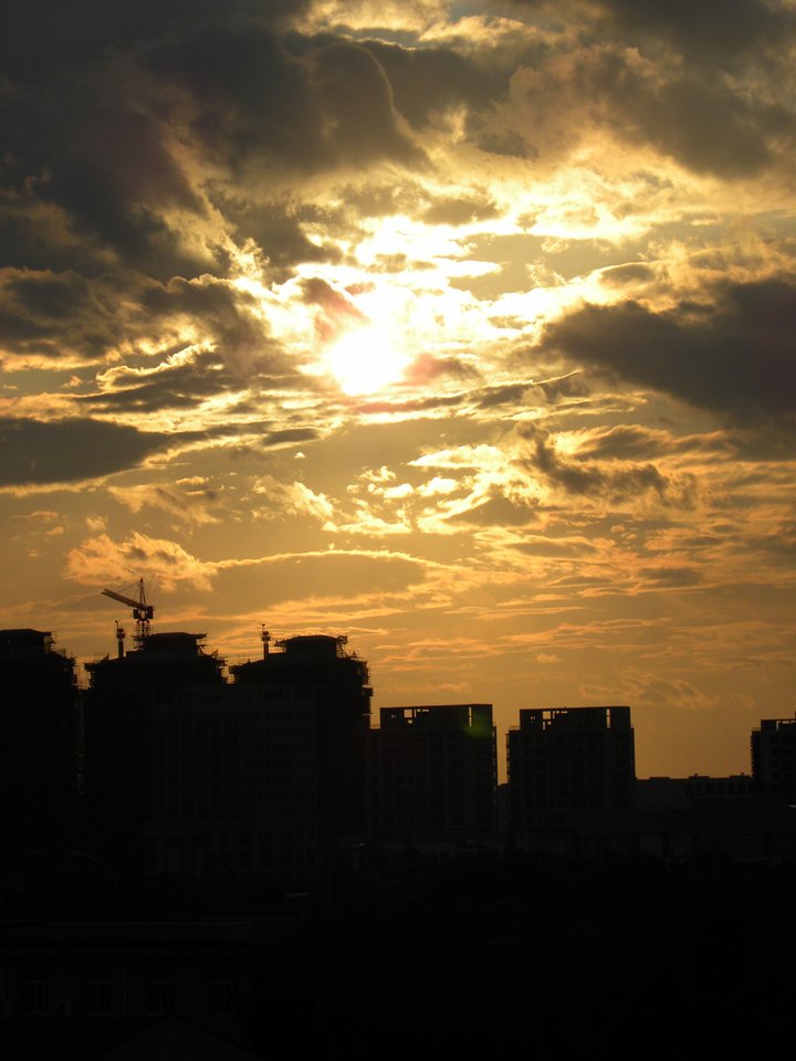 雨后夕阳