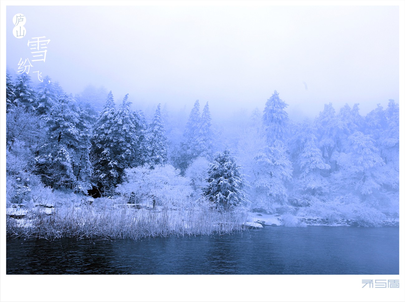 庐山 雪纷飞