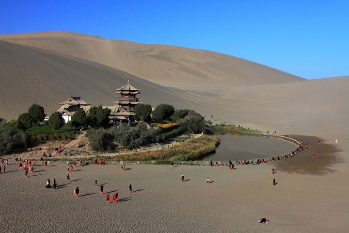 【敦煌月牙泉摄影图片】月牙泉风光摄影_骊山晚照_太平洋电脑网摄影部落