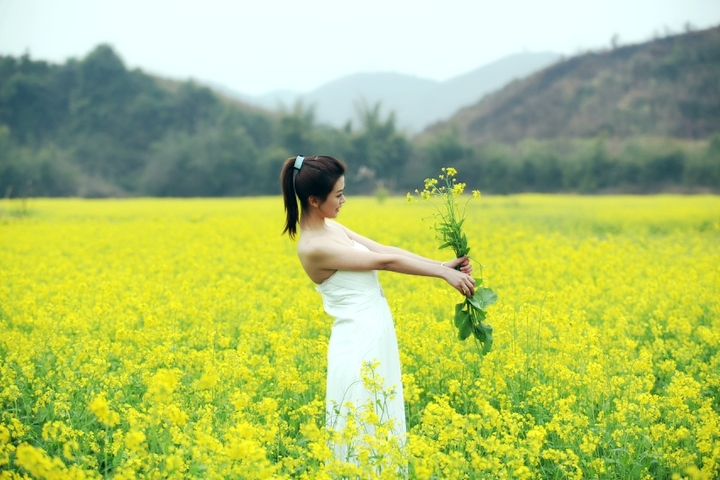 【油菜花开的季节---柯儿摄影图片】韶关人像摄