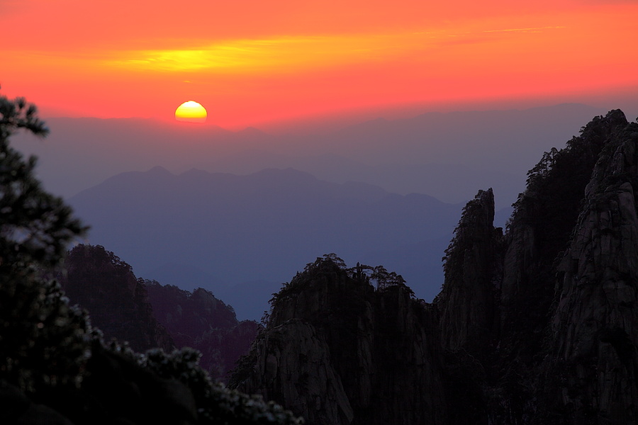 黄山日出