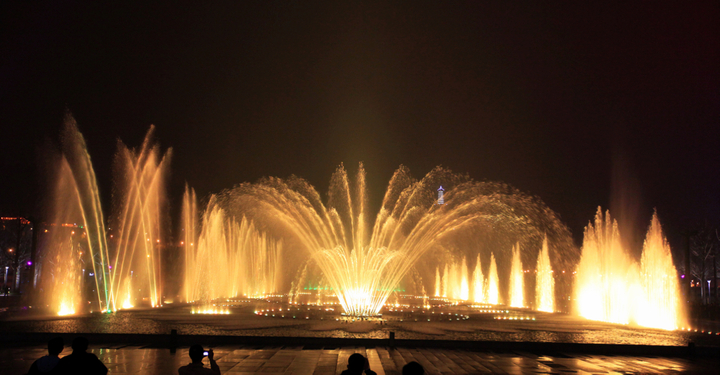 重庆市两江新区幸福广场音乐喷泉