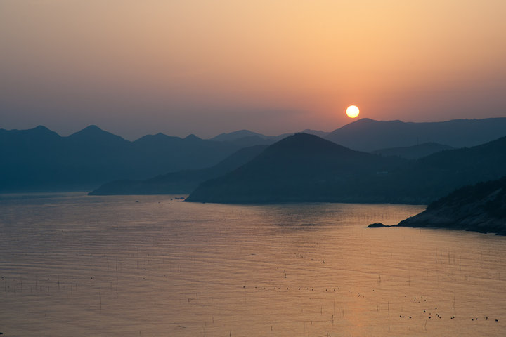 霞浦东壁日落