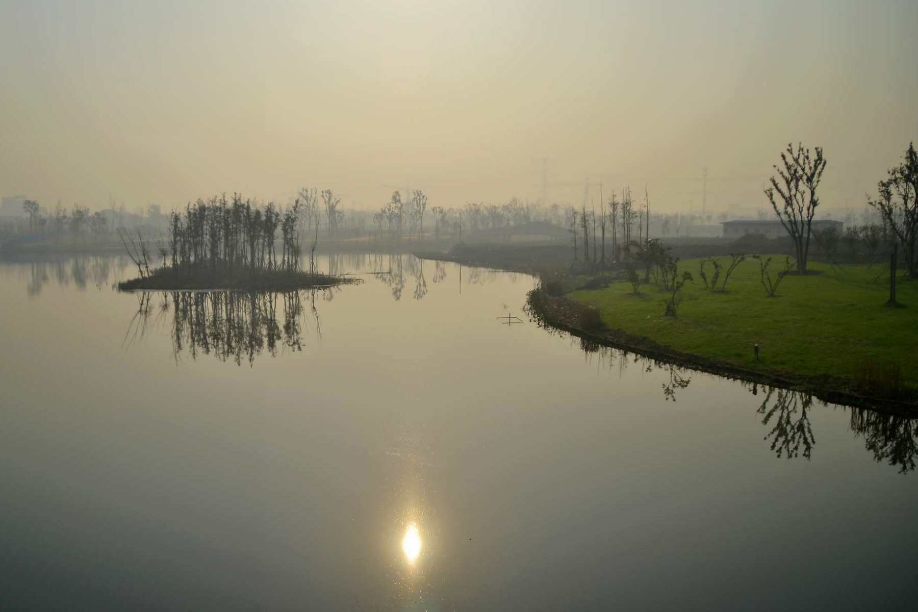 无锡九里河湿地公园侧光拍摄 - 尼康 D3100 样张 - PConline数码相机样张库