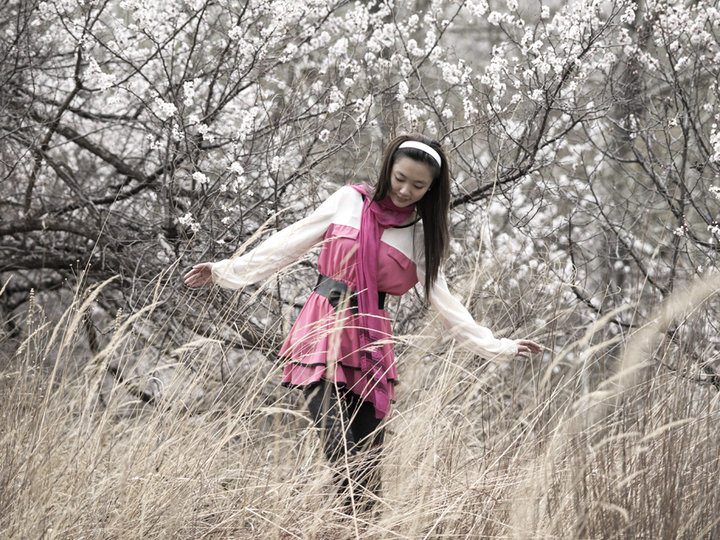 【杏花盛开的季节摄影图片】赤峰市敖汉旗人像
