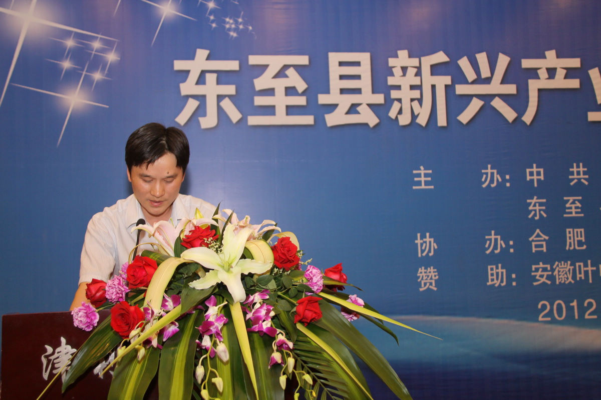 对接会现场-东至县新兴产业招商对接会!