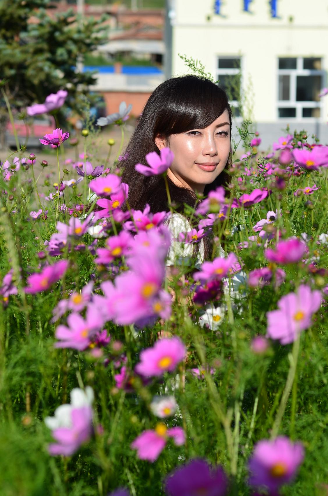 【鲜花映美女摄影图片】花丛中人像摄影_仙缘子_电脑